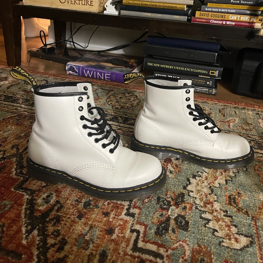White Dr.Martens High Tops